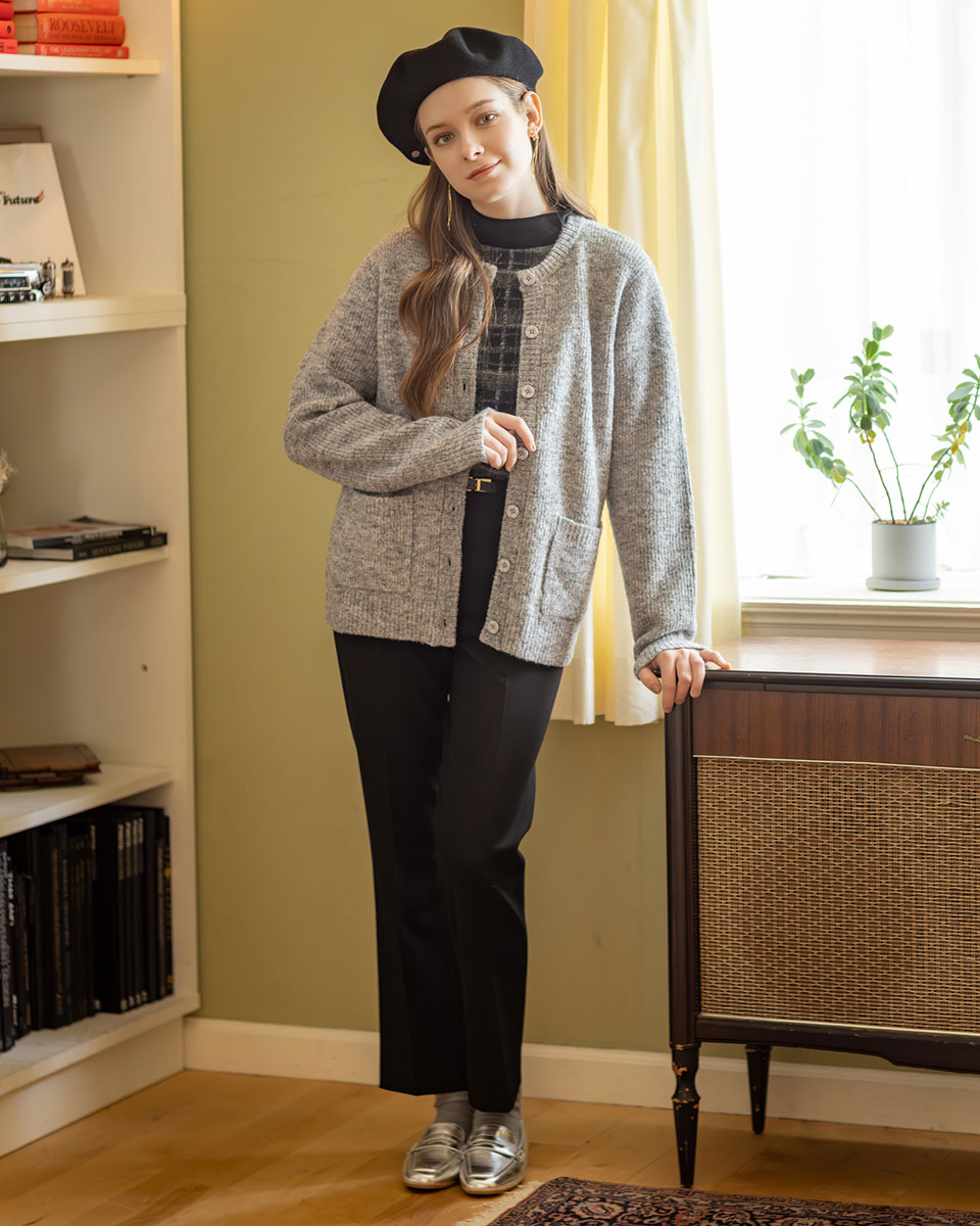 Marisa Grace ラメニットカーディガン